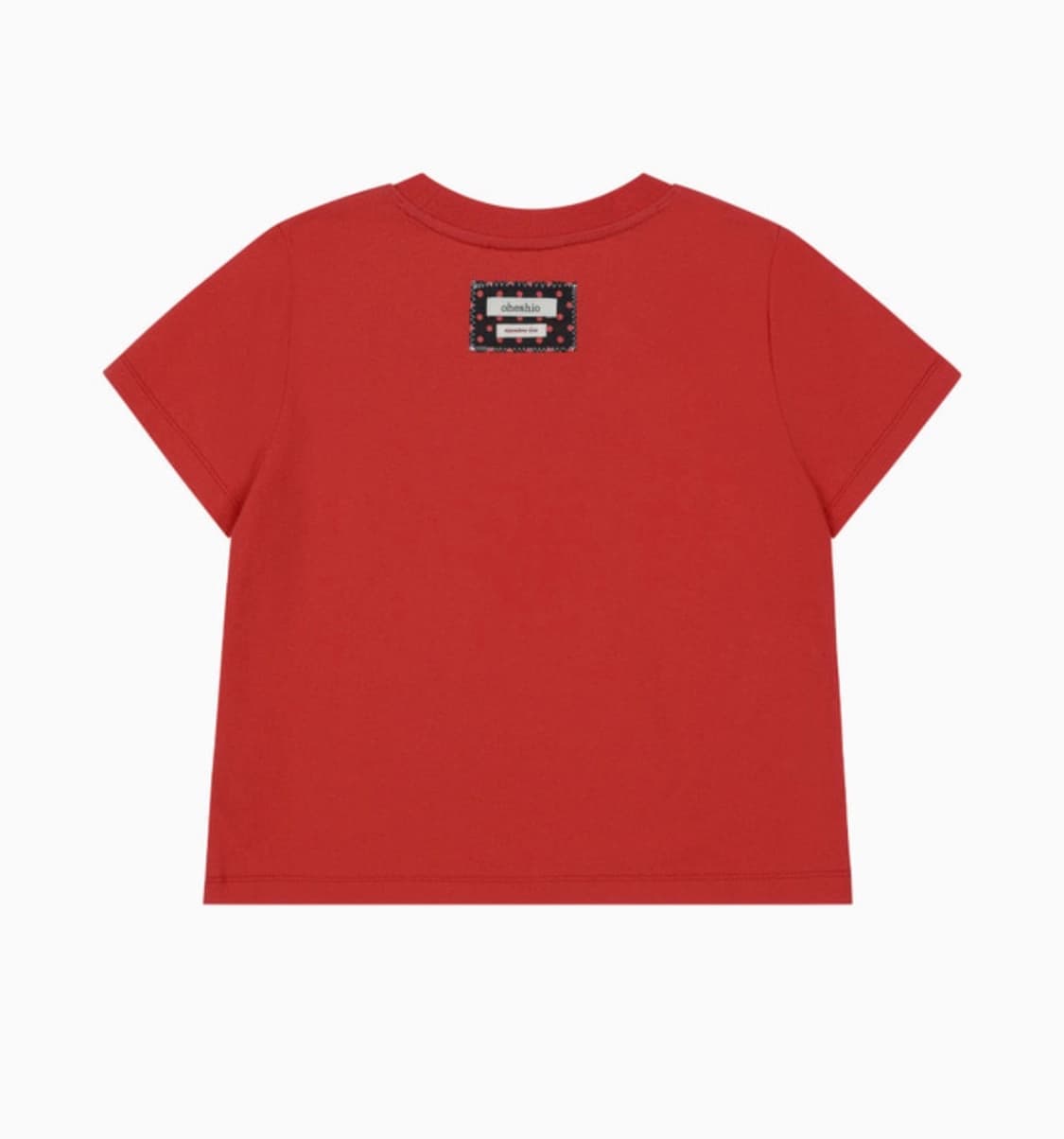 오헤시오 DOT LABEL T-SHIRT, RED 상품이미지2