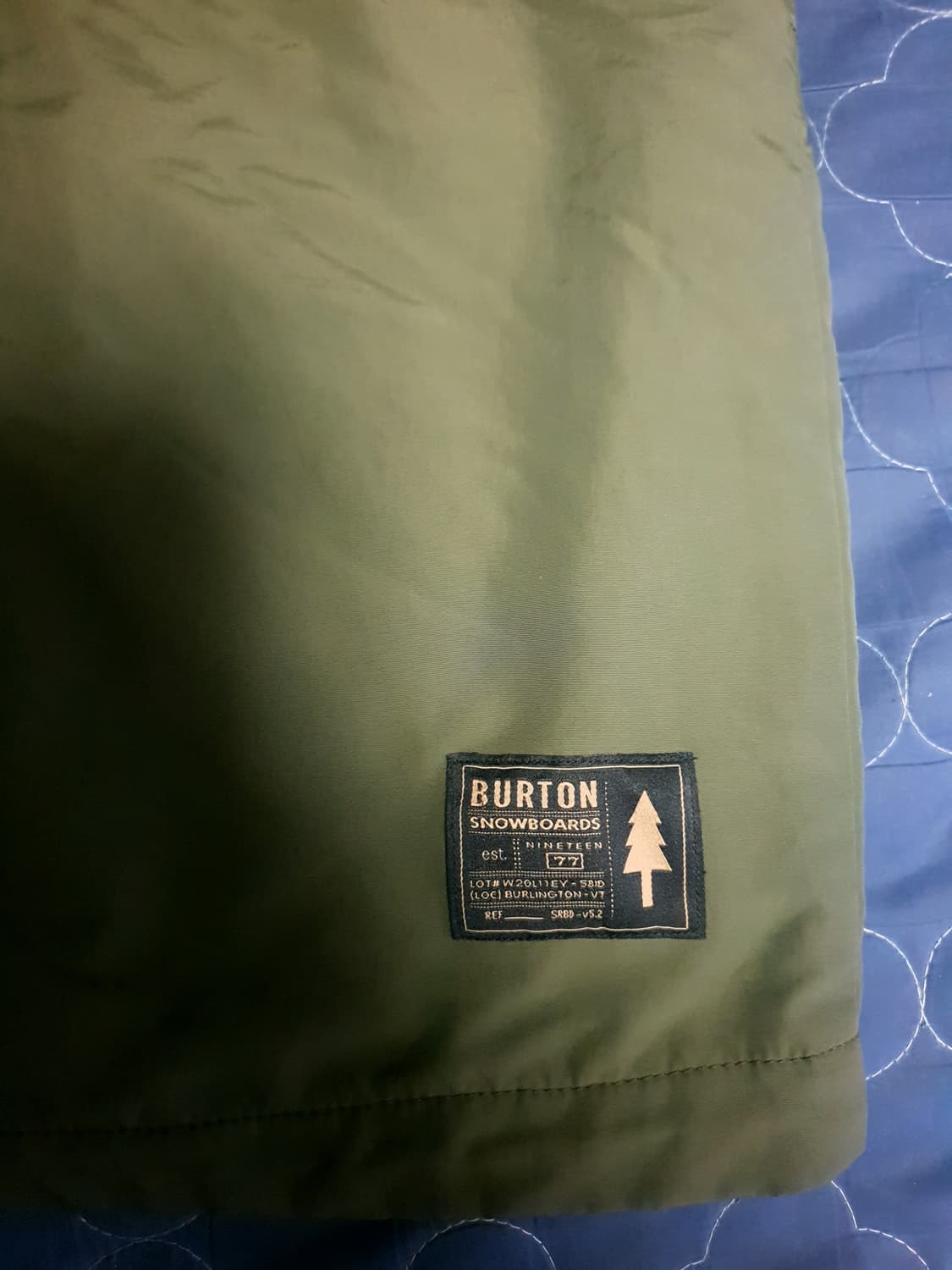 (빈티지) BURTON 유틸리티 레터링패치 고프코어 바람막이 카키(M) 상품이미지3