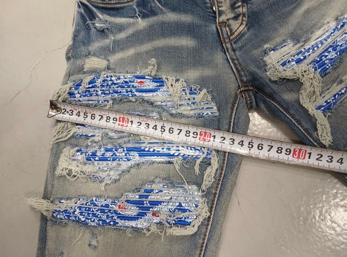 아미리 블루 반다나 디스 진 청바지 29 상품이미지5