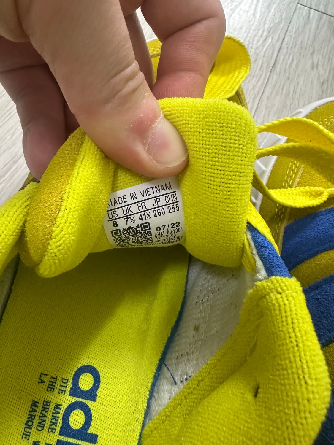 아디다스 아디매틱 브라이트 옐로우 블루 상품이미지6