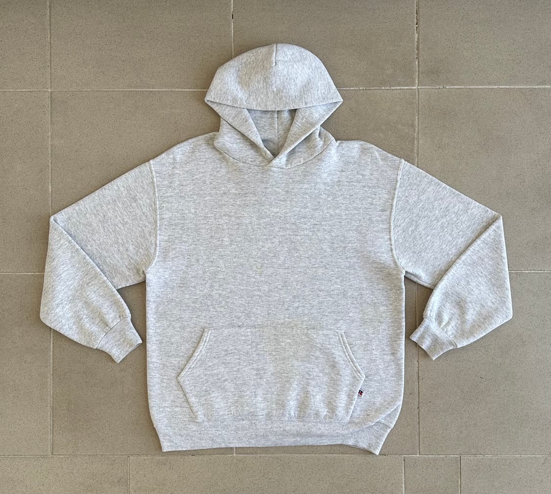 90s 빈티지 러셀 후드 밝은그레이 XL USA 상품이미지1