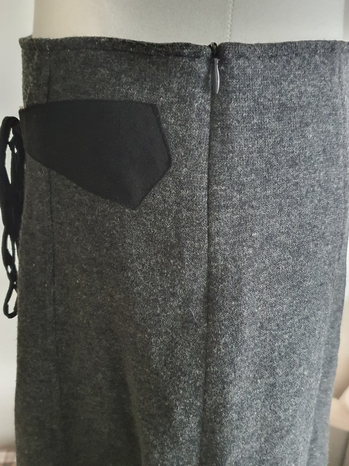 [모리걸] 모직 A라인 스커트 그레이 상품이미지4