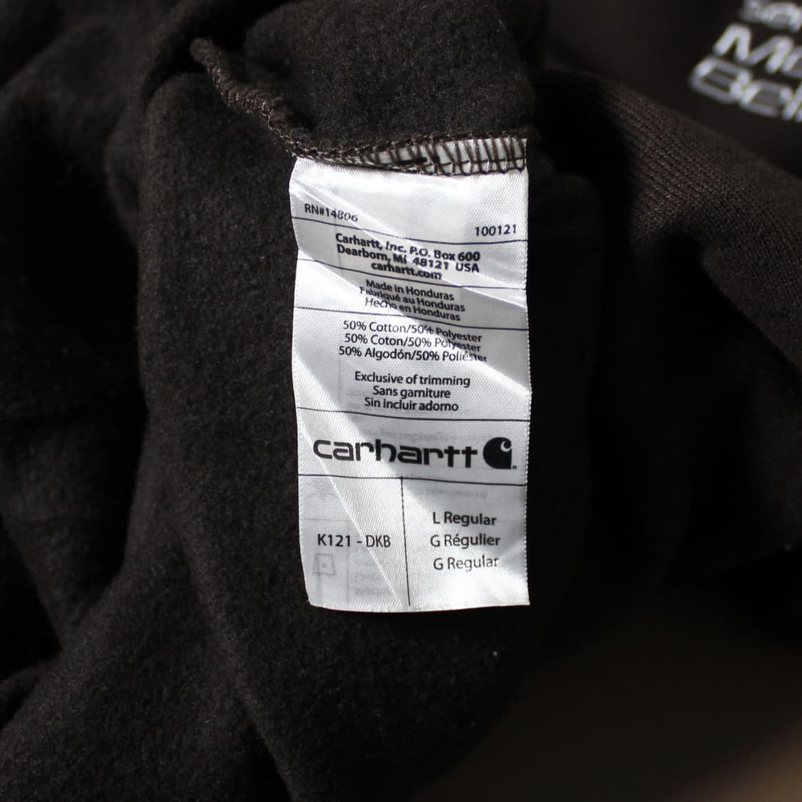 Carhartt 칼하트 다크 브라운 워크 후드티  상품이미지5