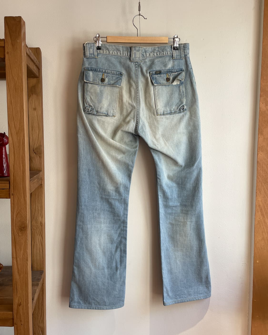 엔헐리우드 X 리 부쉬 포켓 플레어 데님 팬츠 (33inch) 상품이미지5