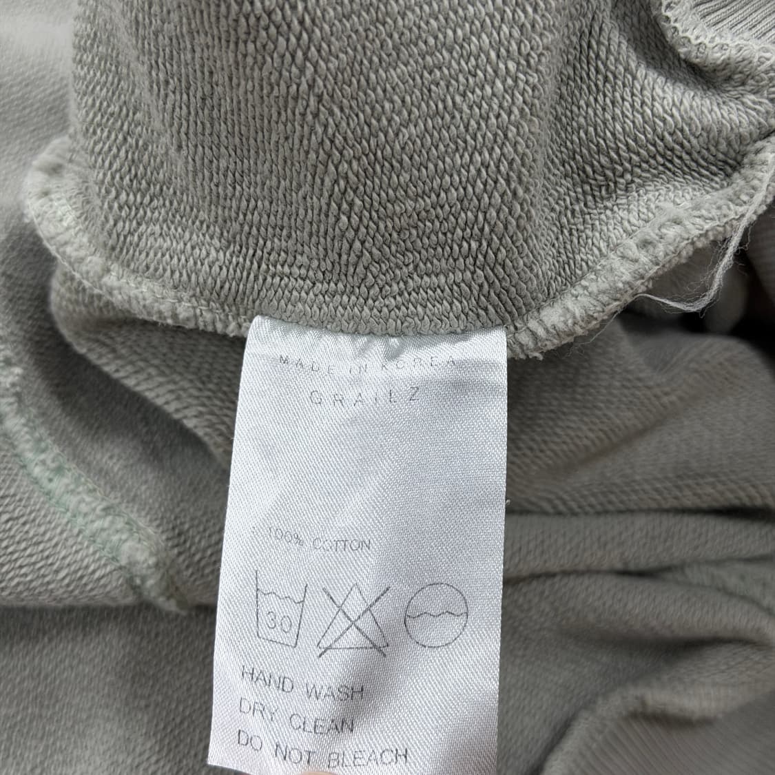 그레일즈 지오메트리 스웻 후드티 연카키 민트 1 상품이미지5