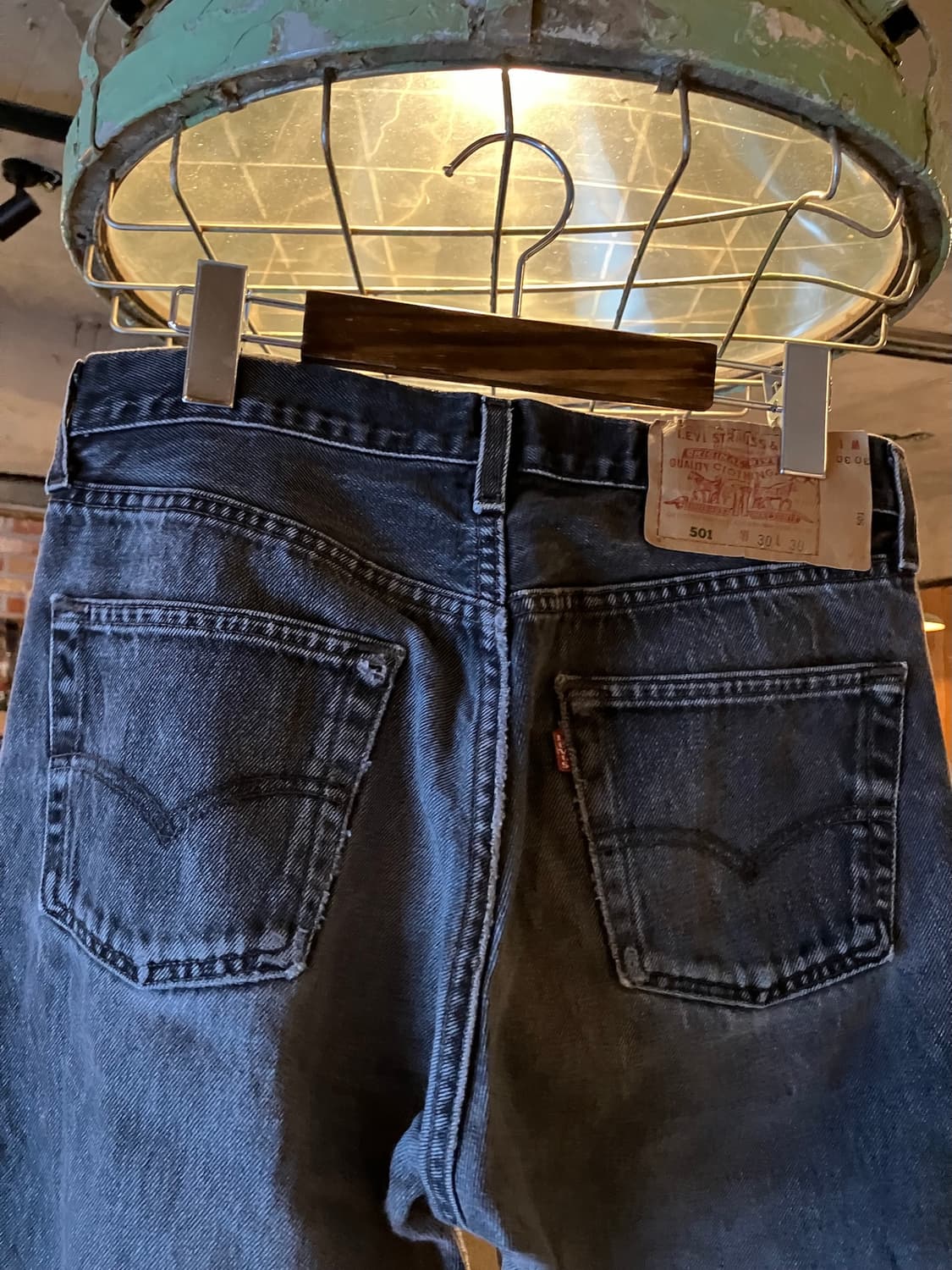 90s USA Levis 501 0660 Black Denim Pants 상품이미지6