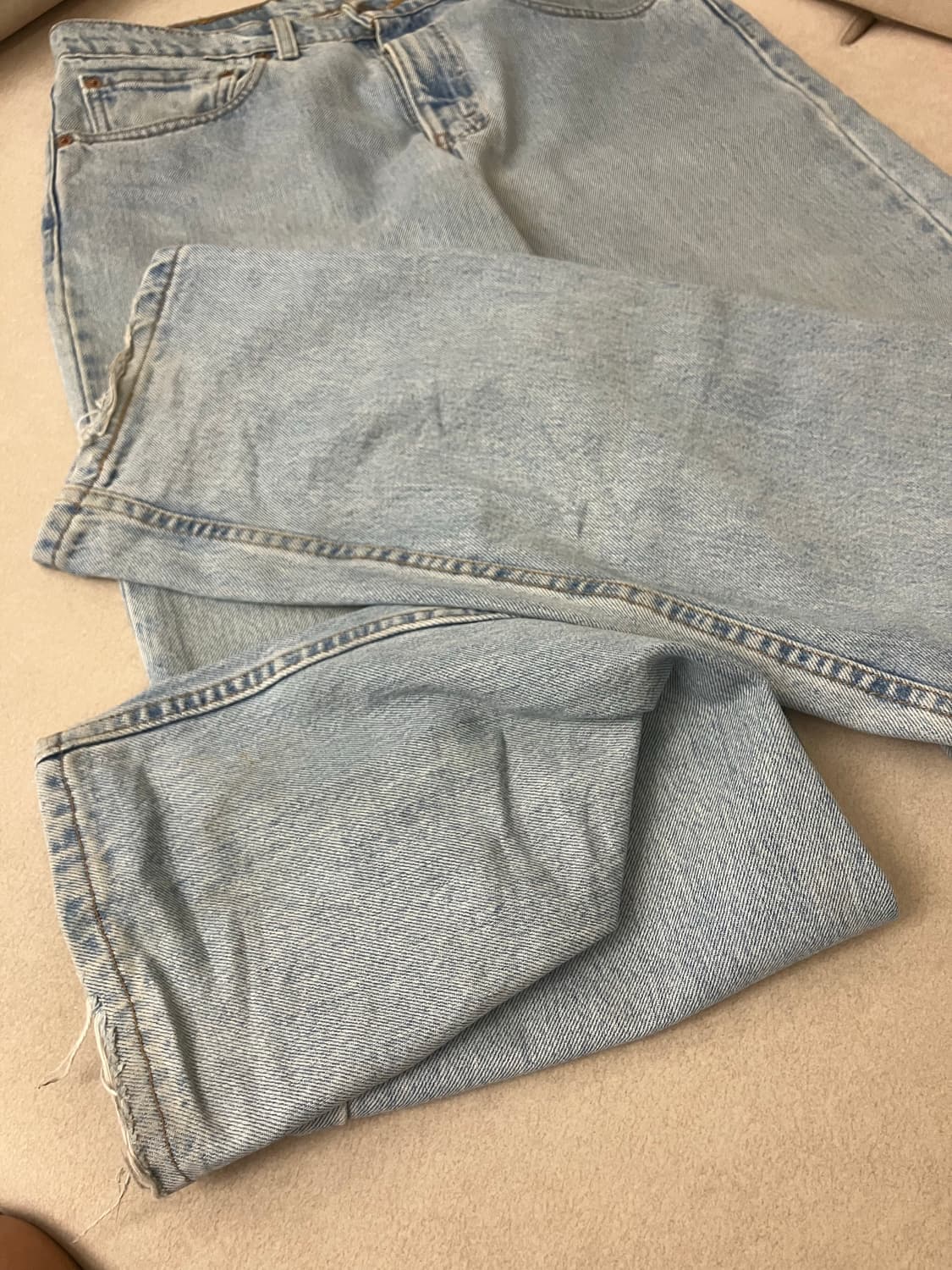 90s Levi’s 550 sky blue jeans (USA) 상품이미지5