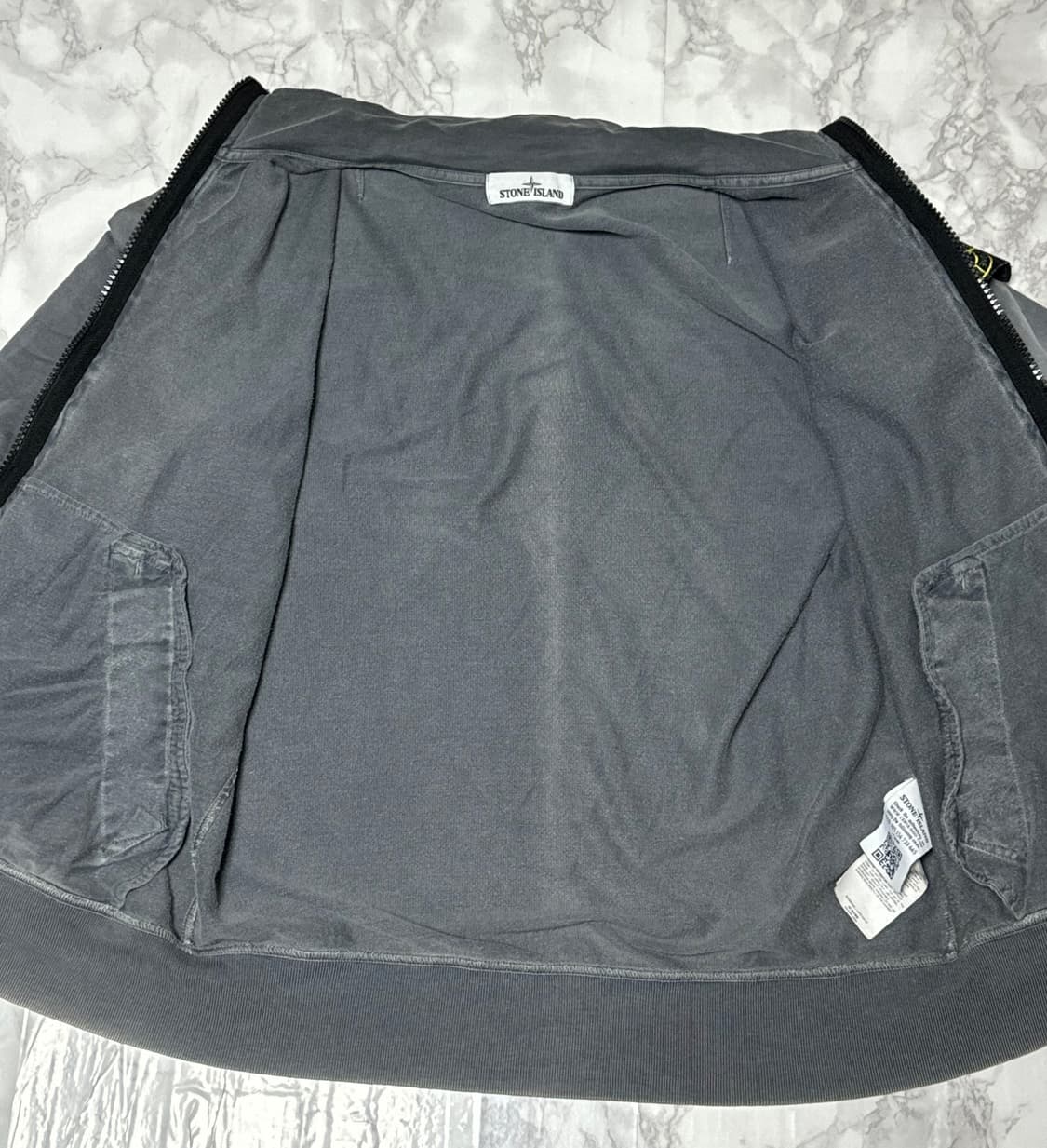 스톤아일랜드 퍼그먼트 그레이 집업 자켓 상품이미지7