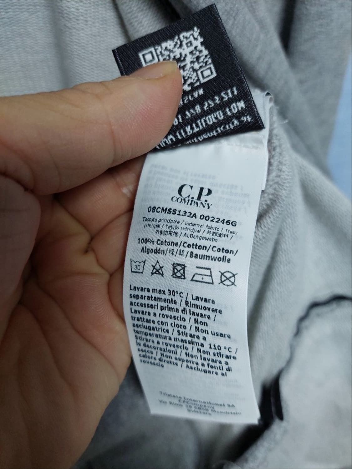 CP컴퍼니 넥로고 그레이 오픈 집업 자켓 xxl 상품이미지6