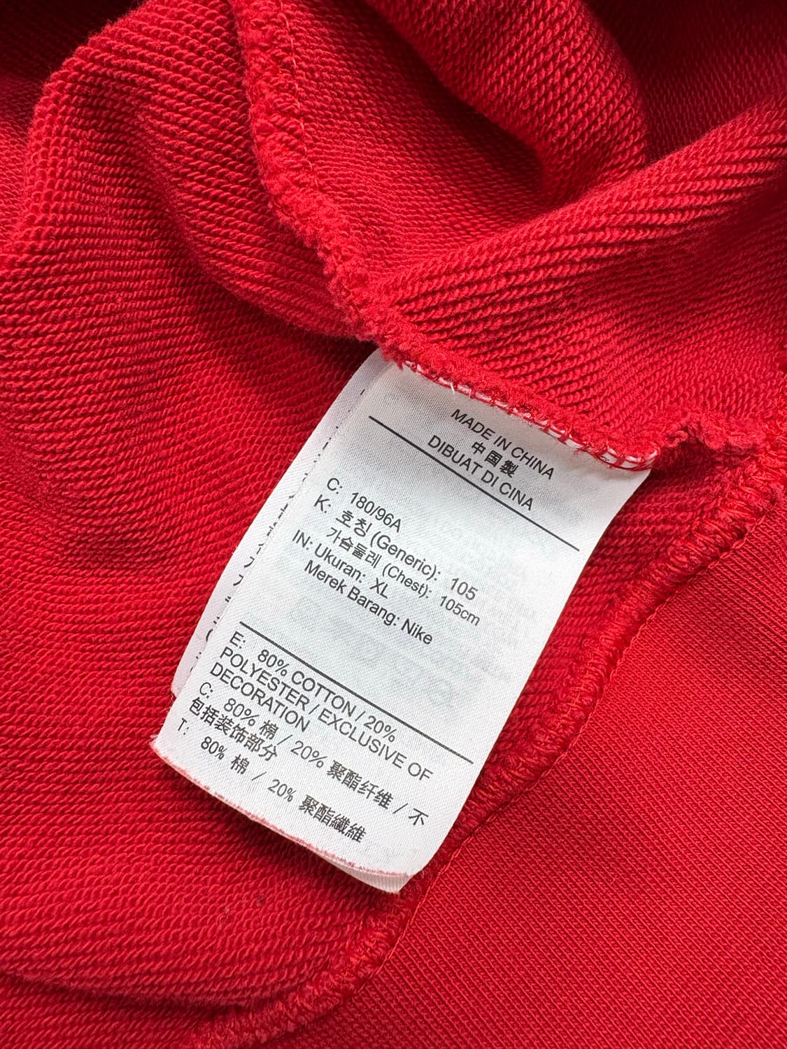 나이키 더블스우시 맨투맨 레드 상품이미지9