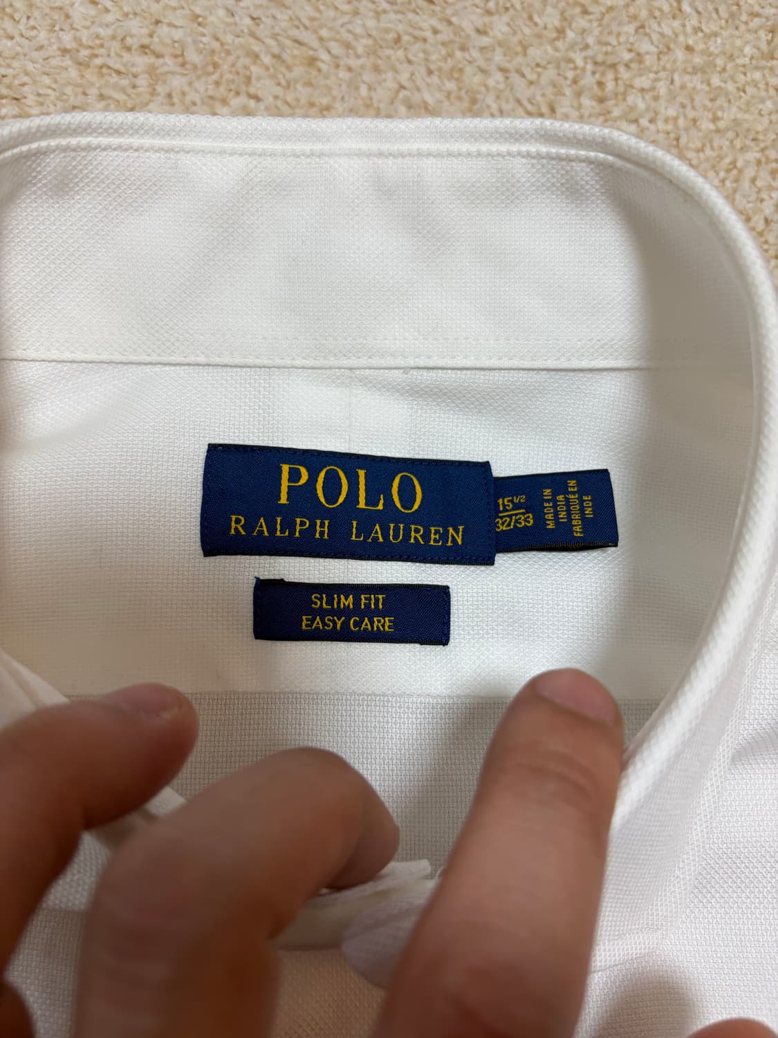100) 폴로 랄프로렌 이지 케어 화이트 셔츠 상품이미지5