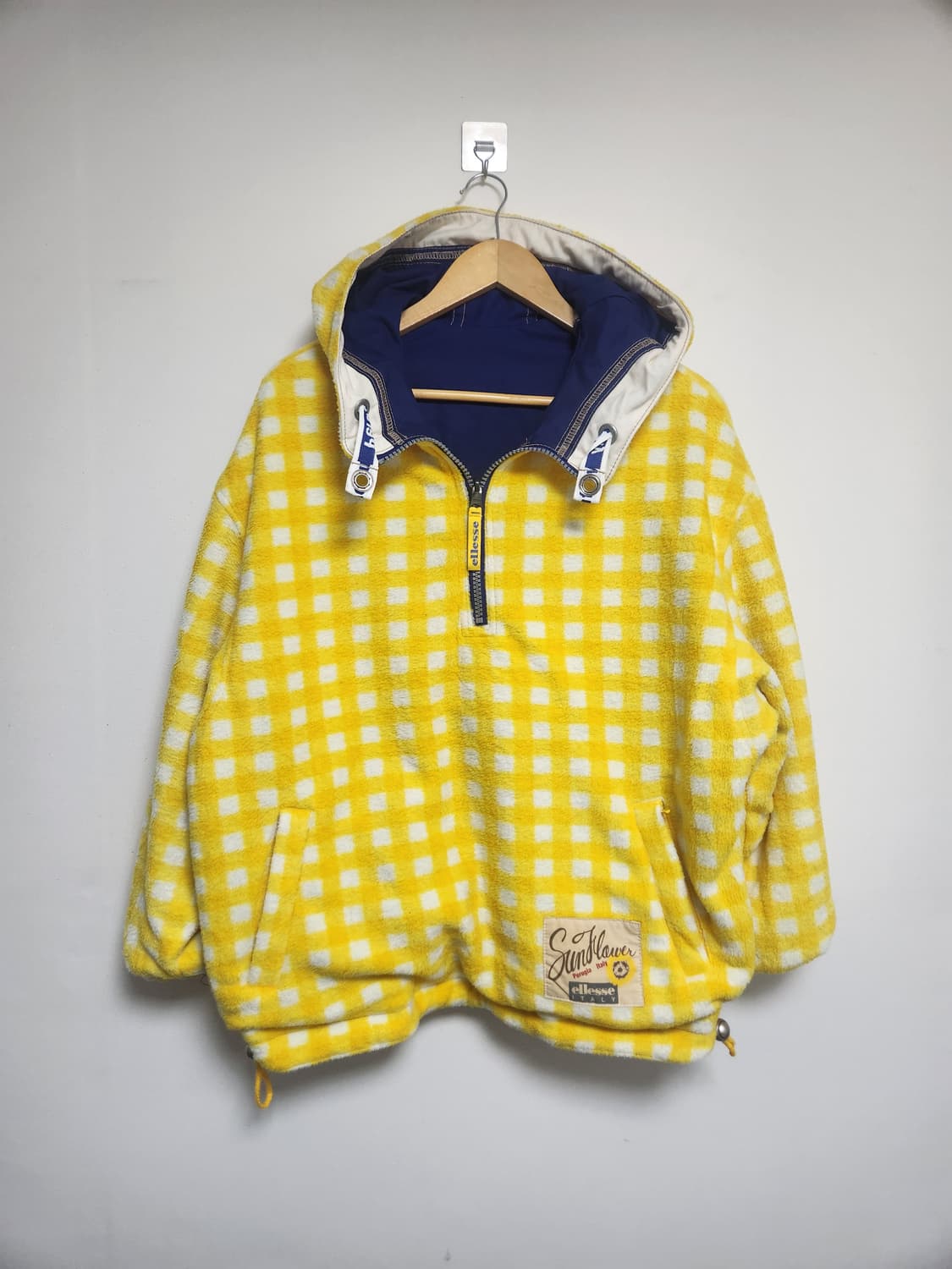 엘레쎄Ellesse 빈티지 썬플라워 리버시블아노락 자켓 M~L - J27 상품이미지3