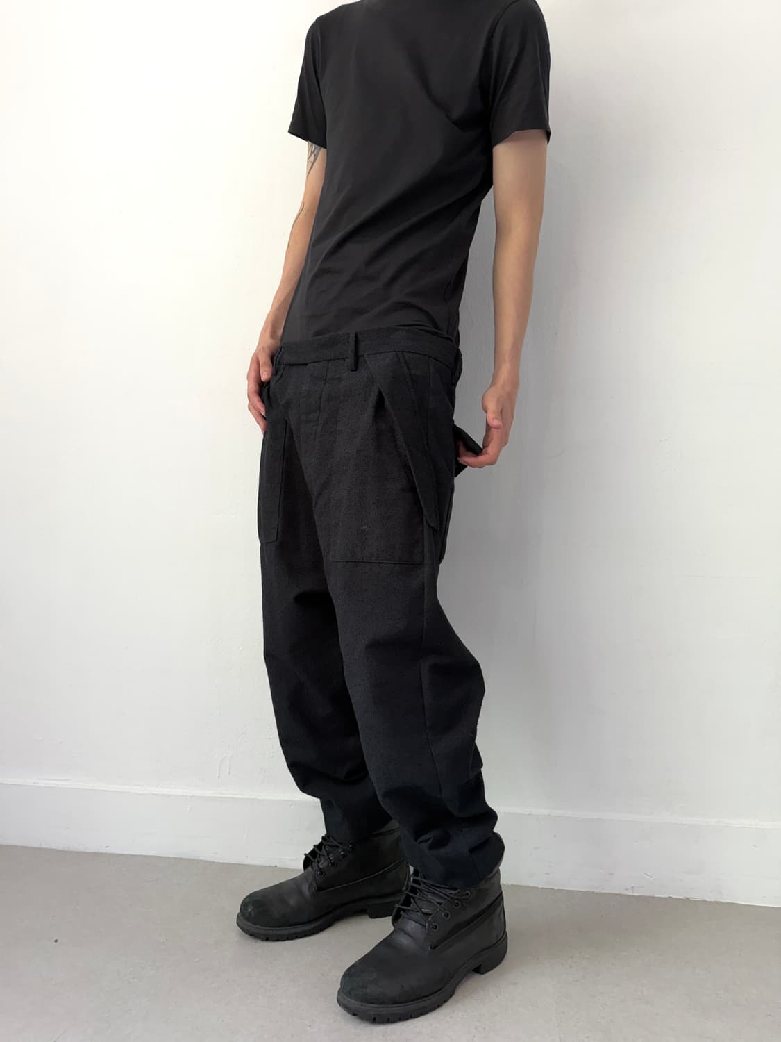 릭오웬스 17FW 글리터 오버 사루엘 팬츠 블랙 상품이미지1