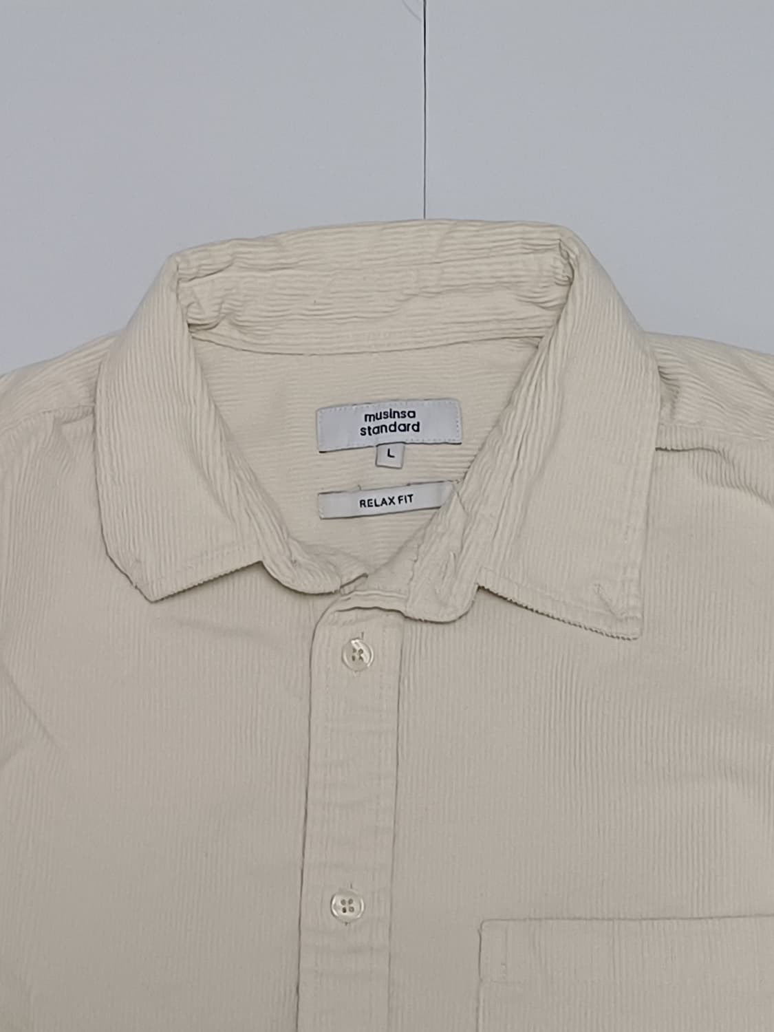 10회이하착용 L 무탠다드 코듀로이 남방 상품이미지2