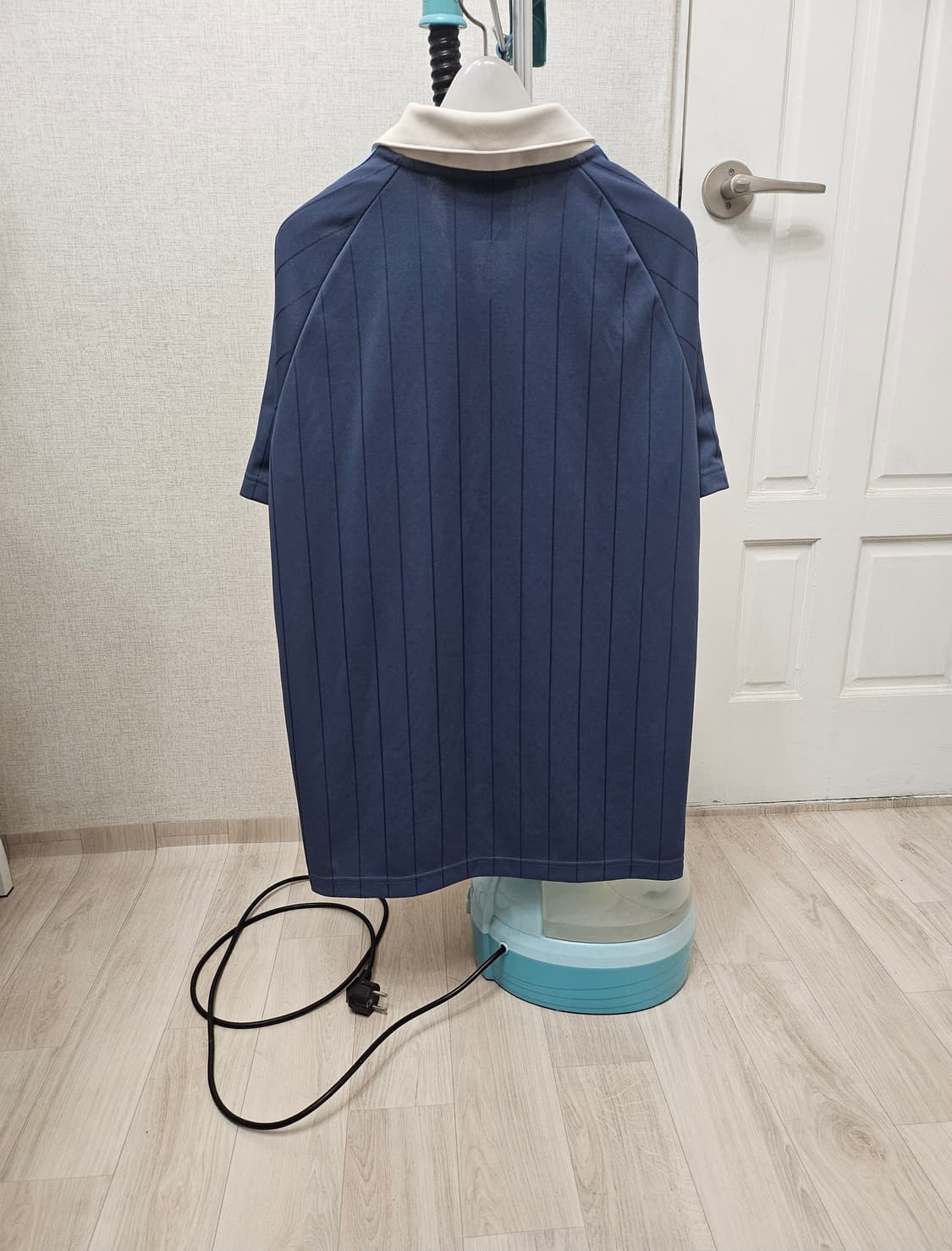 (95)M☆초대장급☆ 아디다스 핀 스트라이프 저지 [네이비] 반팔티 상품이미지7