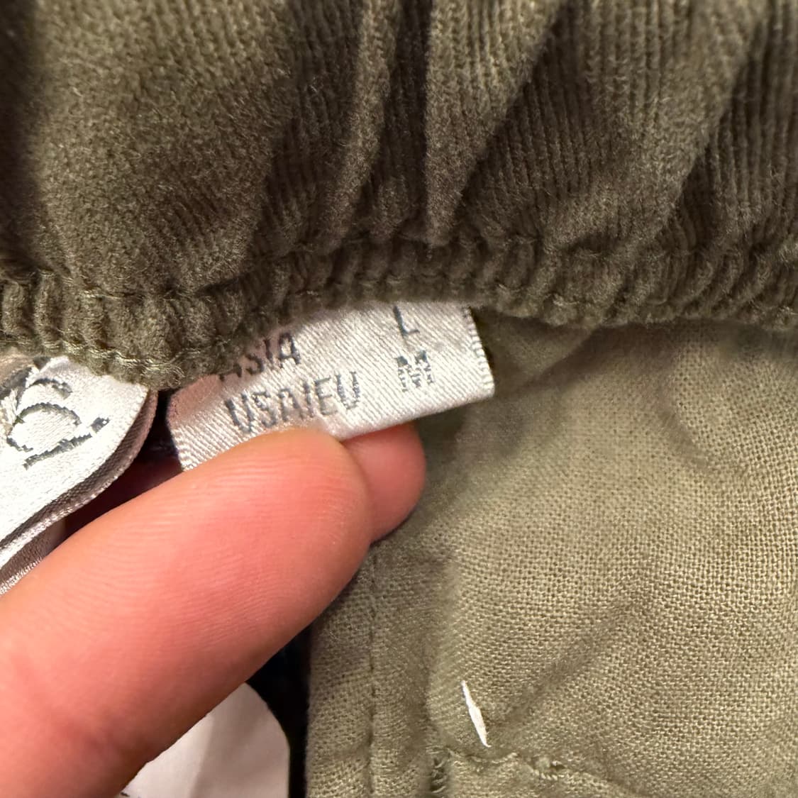 그라미치 카키 루즈 테이퍼드 팬츠 L 상품이미지8