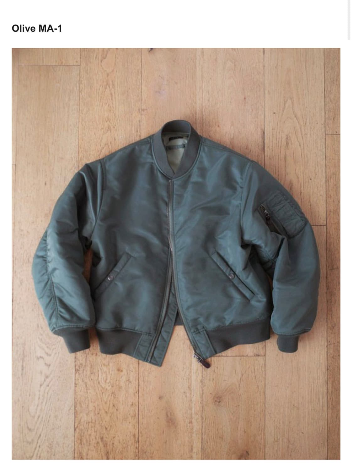 [2] Ham olive ma-1  상품이미지1