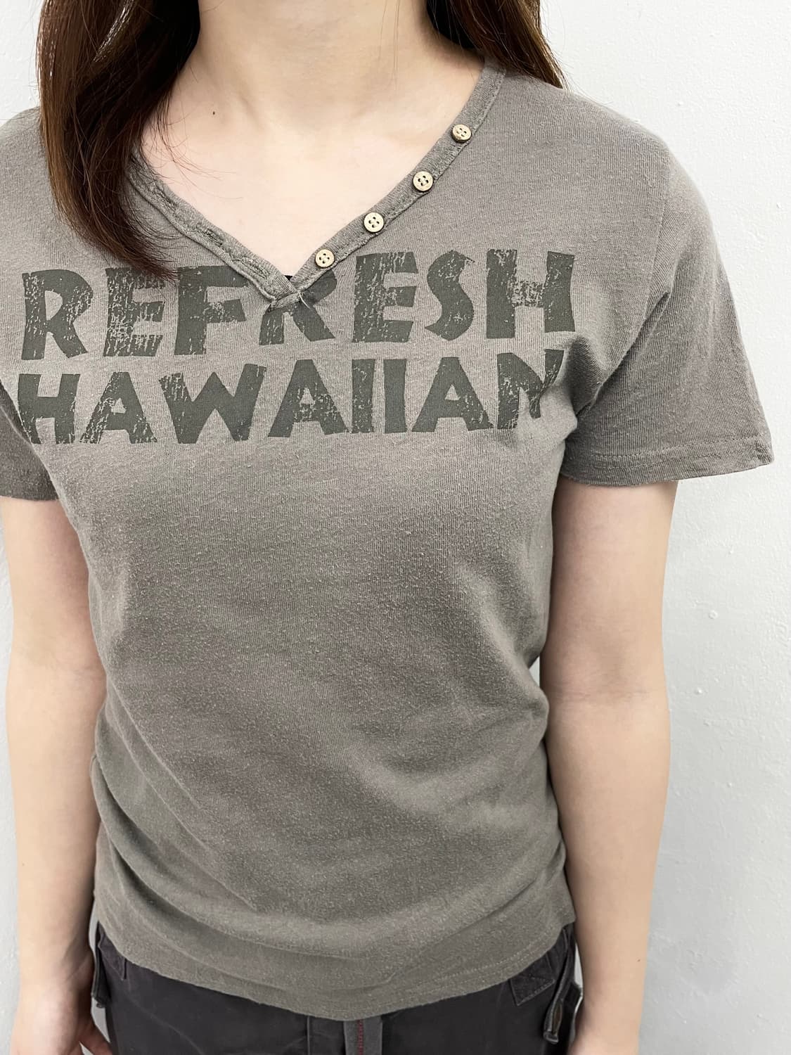 y2k 버튼 프린팅 티셔츠 상품이미지2