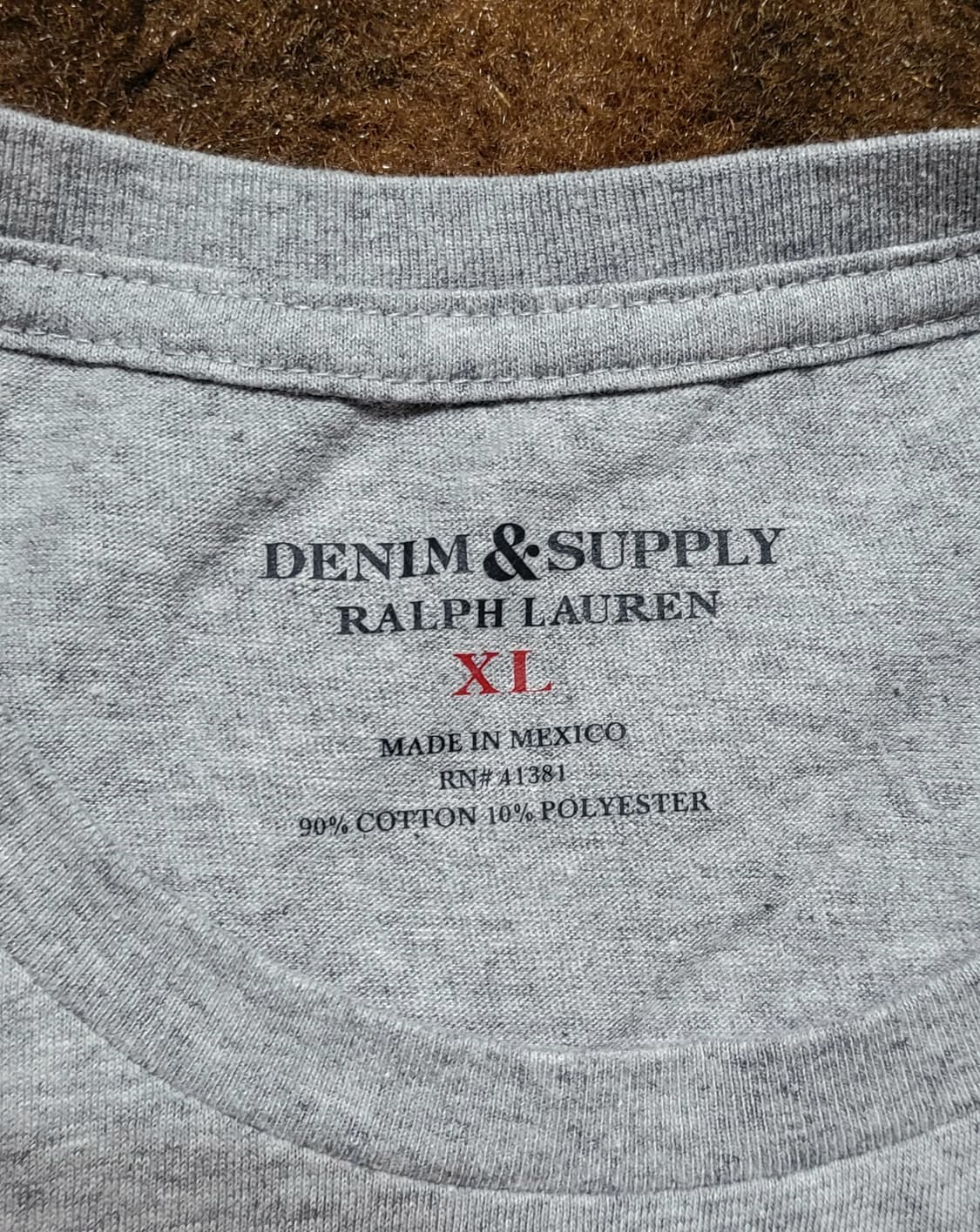 (새상품)데님앤서플라이 남성용 자수 그레이 반팔티셔츠(XL) 상품이미지6