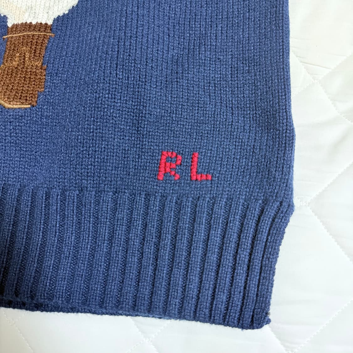 폴로 베어 니트 네이비 polo bear intarsia-knit jum 상품이미지3