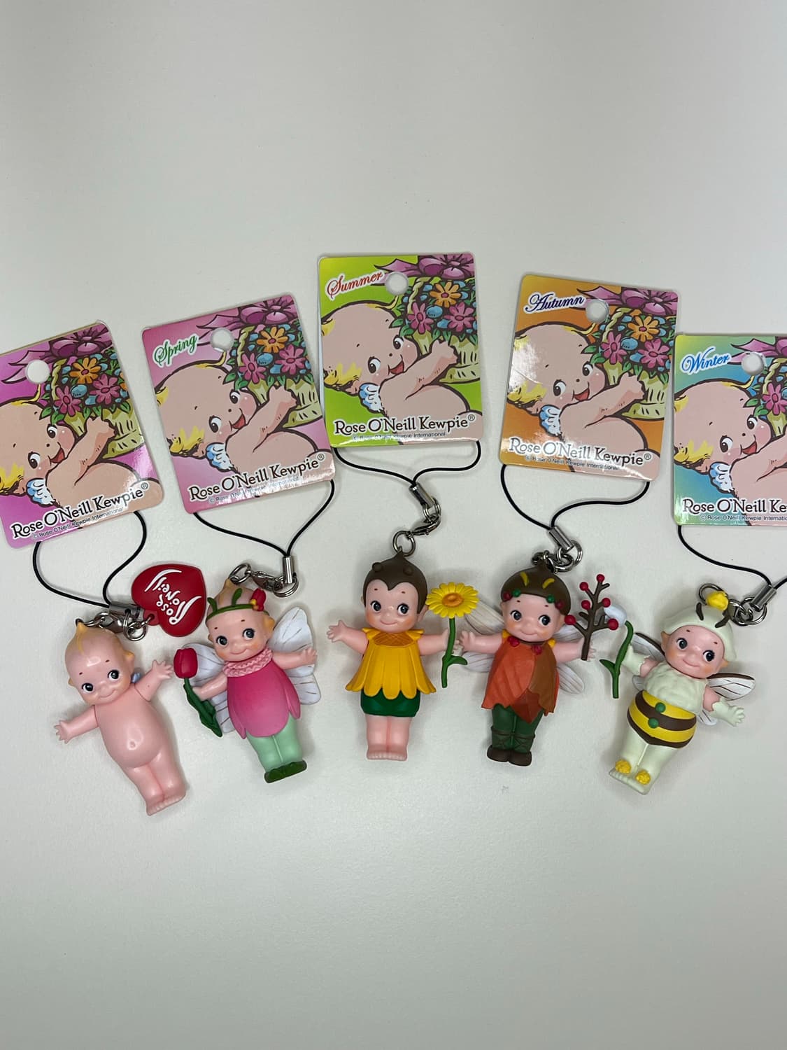 큐피 스크랩 로즈오닐 큐피 사계절 키링 상품이미지1