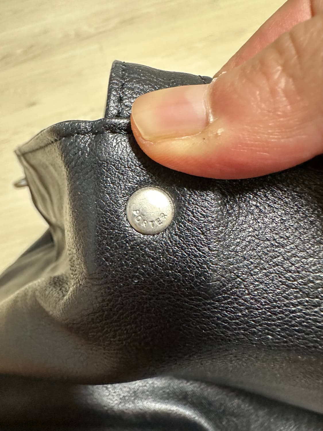 PORTER 요시다 포터 레더 토트백 블랙 상품이미지3