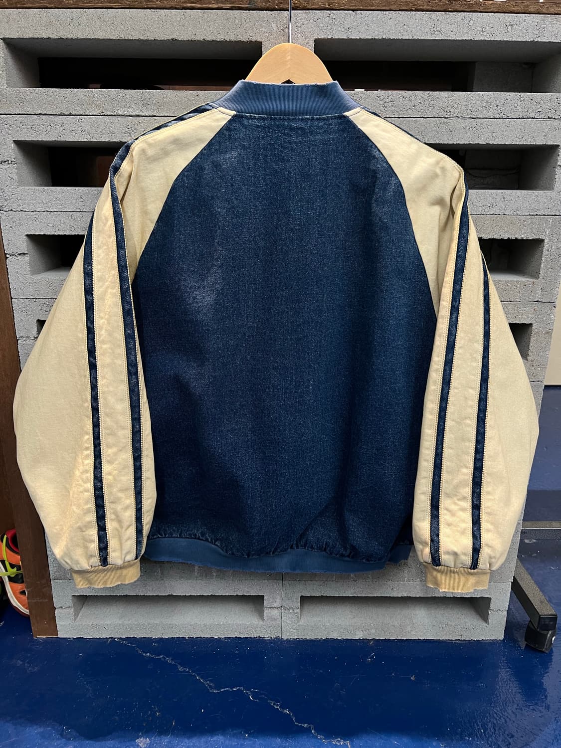 Amaiyuutsu 아마이유우츠 데님 바시티 자켓 상품이미지6