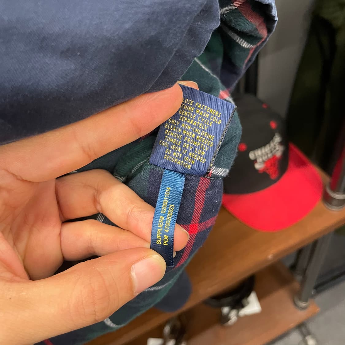 폴로 랄프로렌 신형 라벨 체크 라이닝 스윙탑 블루종 자켓 상품이미지9