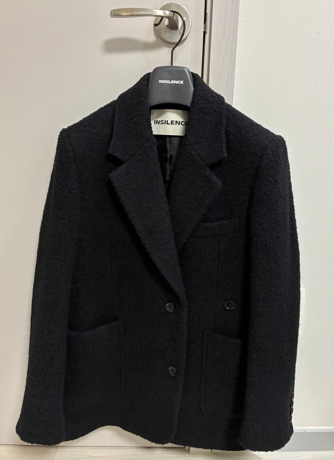 인사일런스우먼 윈터 부클 투웨이 자켓 블랙 XS 상품이미지4