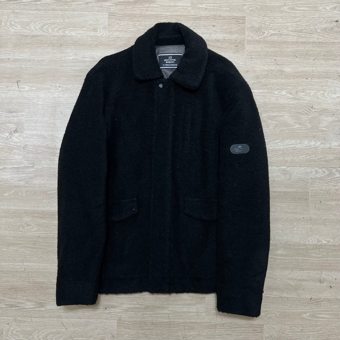 장 미쉘 바스키아 와펜 뽀글이 후리스 플리스 자켓 [블랙] M/95 상품이미지1