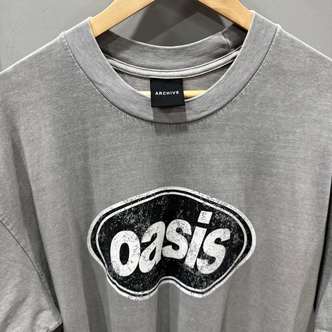 F ARCHIVE 빈티지 피그먼트 oasis 반팔 티셔츠 상품이미지3