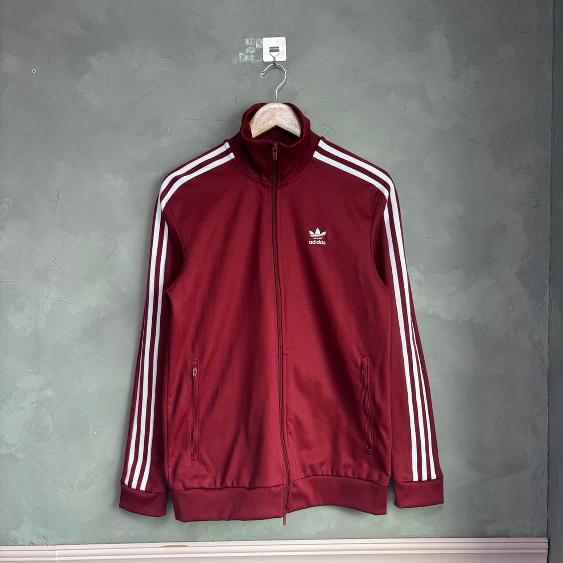 아디다스 신형 베켄바우어 져지 트랙탑 버건디 상품이미지1