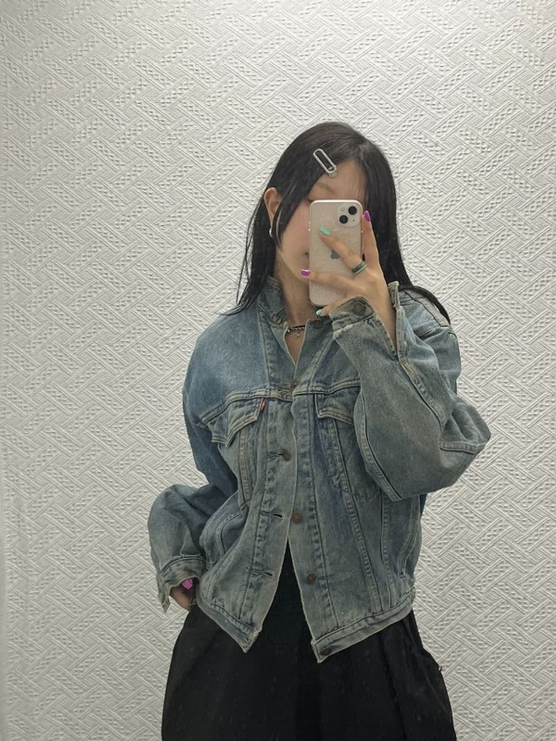 리바이스 빈티지 올드스쿨 트러커 워싱 데님 자켓 M C06734 상품이미지1