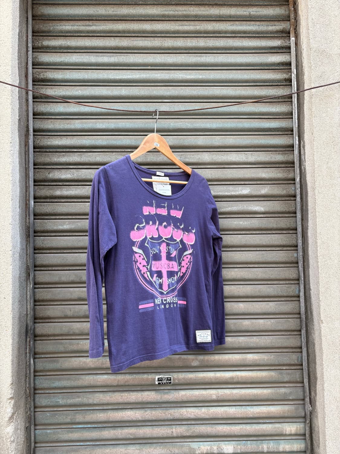 Y2k빈티지 퍼플 롱슬리브 상품이미지1