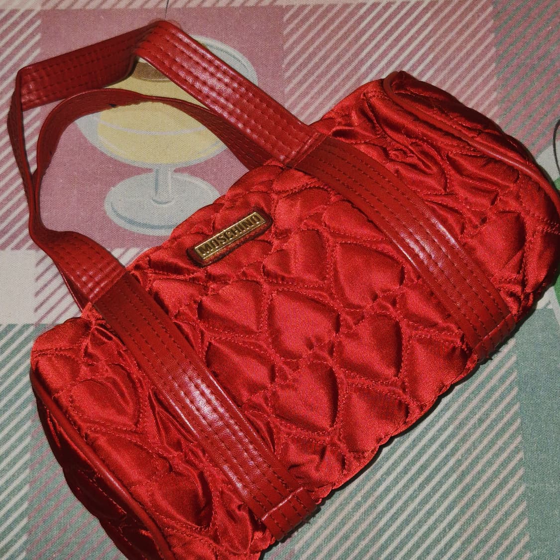 00s 러브 모스키노 하트 퀼팅 망치 미니백 상품이미지8