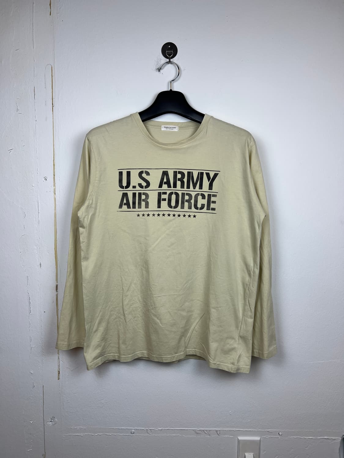 JPN THUXTON U.S. ARMY 레터링 긴팔 티셔츠 LL 상품이미지1