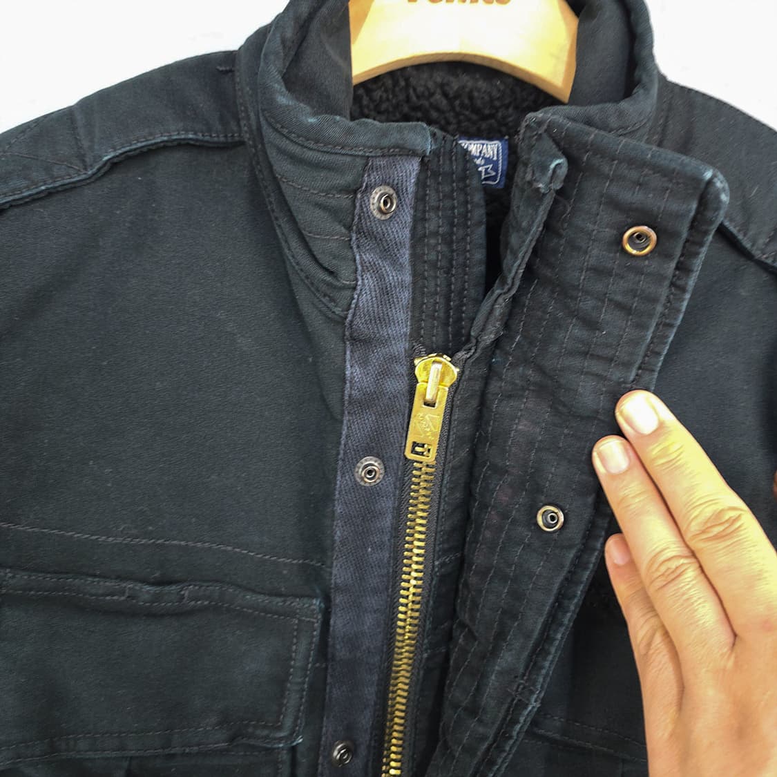 폴로진스(Polo Jeans) 성조기 패치 셰르파 자켓 M 상품이미지7