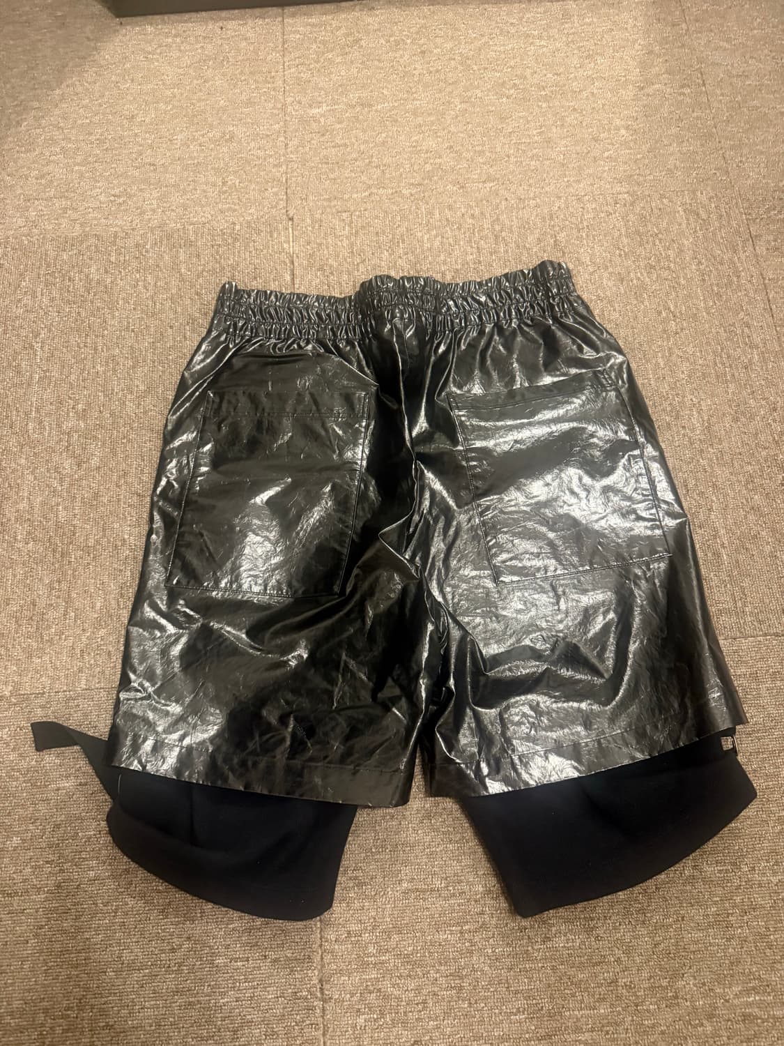 헬무트랭 metallic double layered shorts 상품이미지2