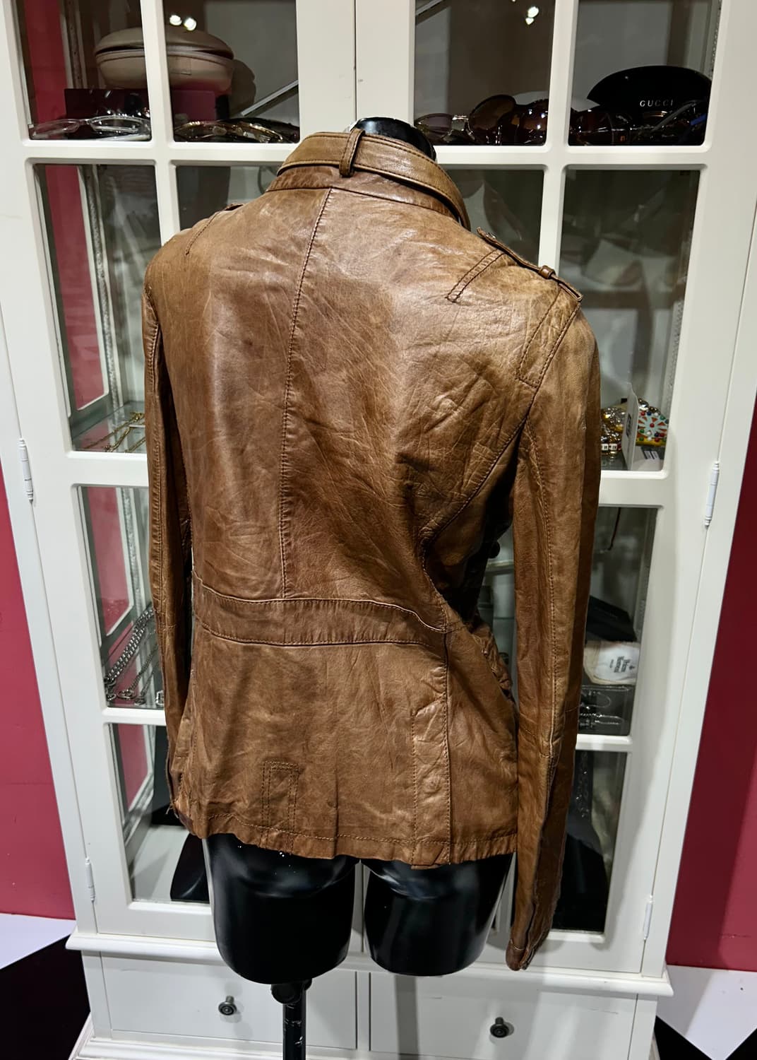 vanquish leather jacket 밴퀴시 램스킨 레더 자켓 상품이미지2
