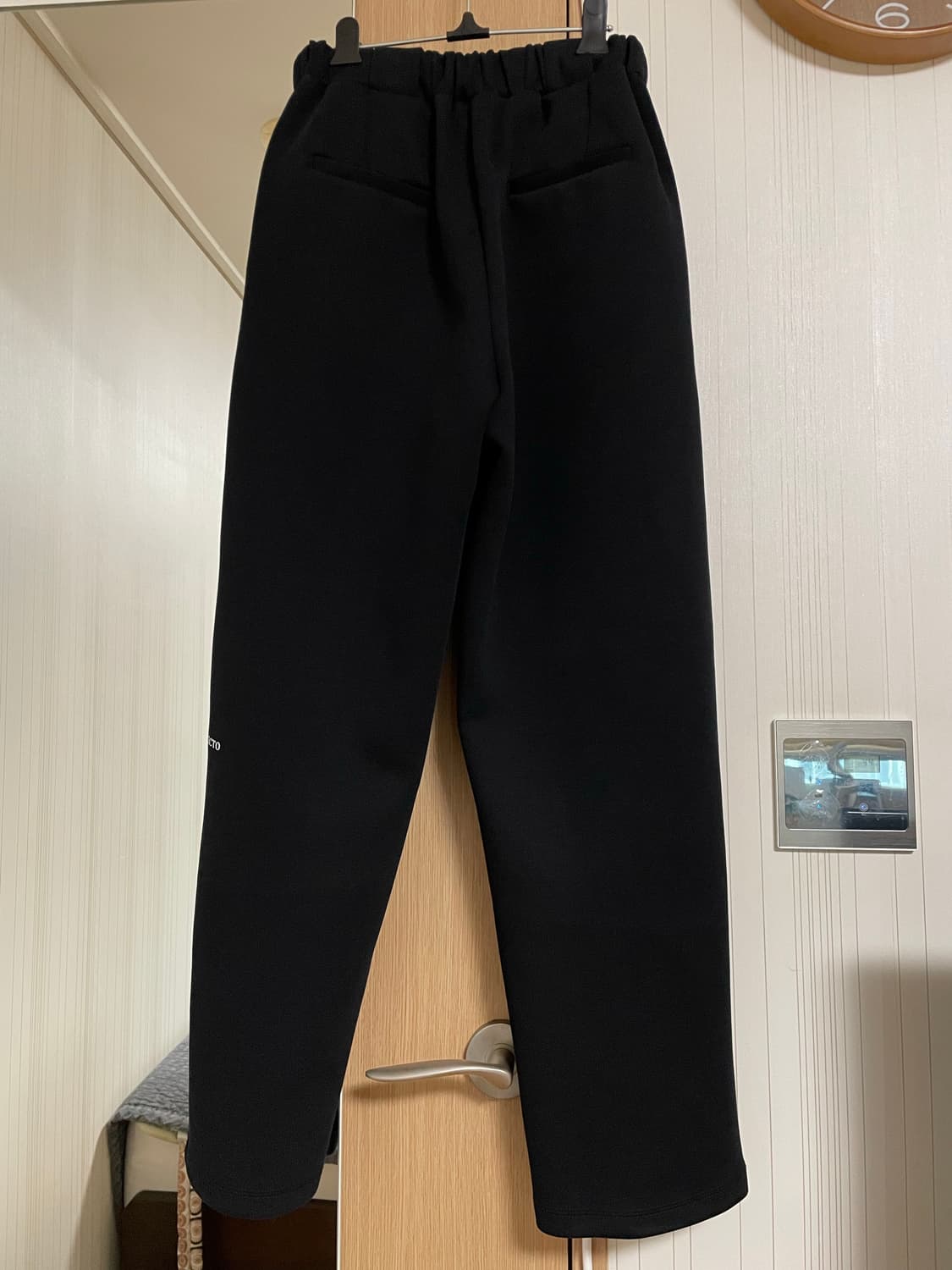 렉토 25SS 와이드 밴딩 루즈핏 스웻팬츠 블랙 상품이미지4