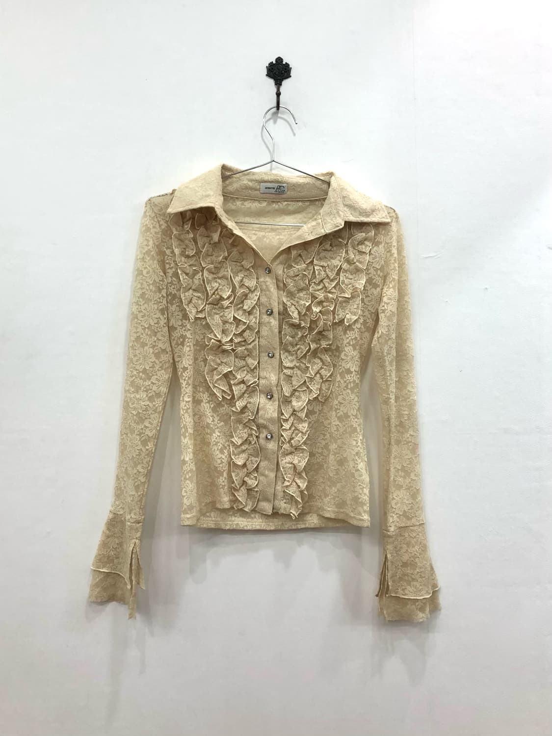 lemon beige fairy lace sheer top 상품이미지4