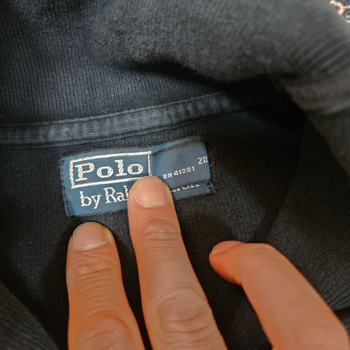 폴로랄프로렌 빈티지 코튼 숄카라넥 니트 M size 상품이미지7