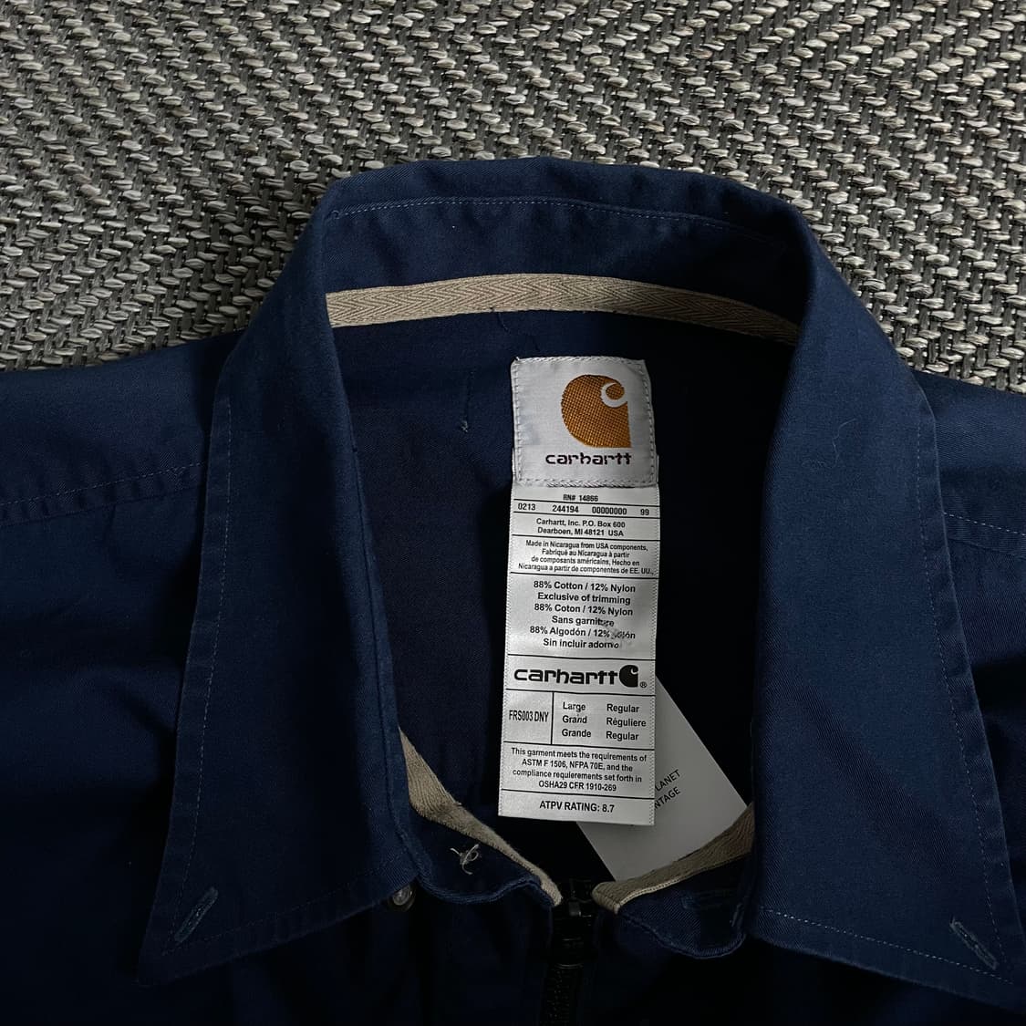 칼하트 크롭 리메이크 투웨이 셔츠 자켓o 3276 상품이미지4