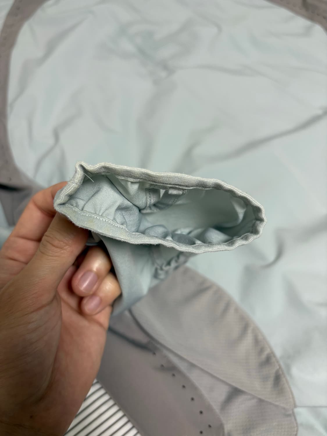 산산기어 러닝자켓 스카이블루 1 (실리카겔 구성품 포함) 상품이미지4