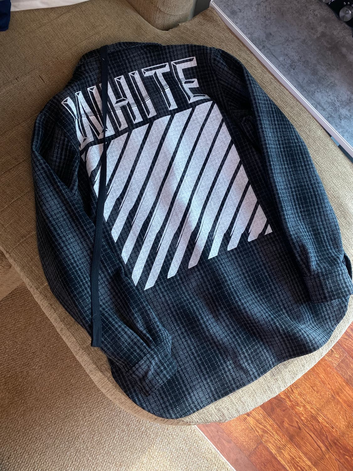 오프화이트 플란넬 타탄 버질아블로 자켓 (L / 105사이즈) 상품이미지5