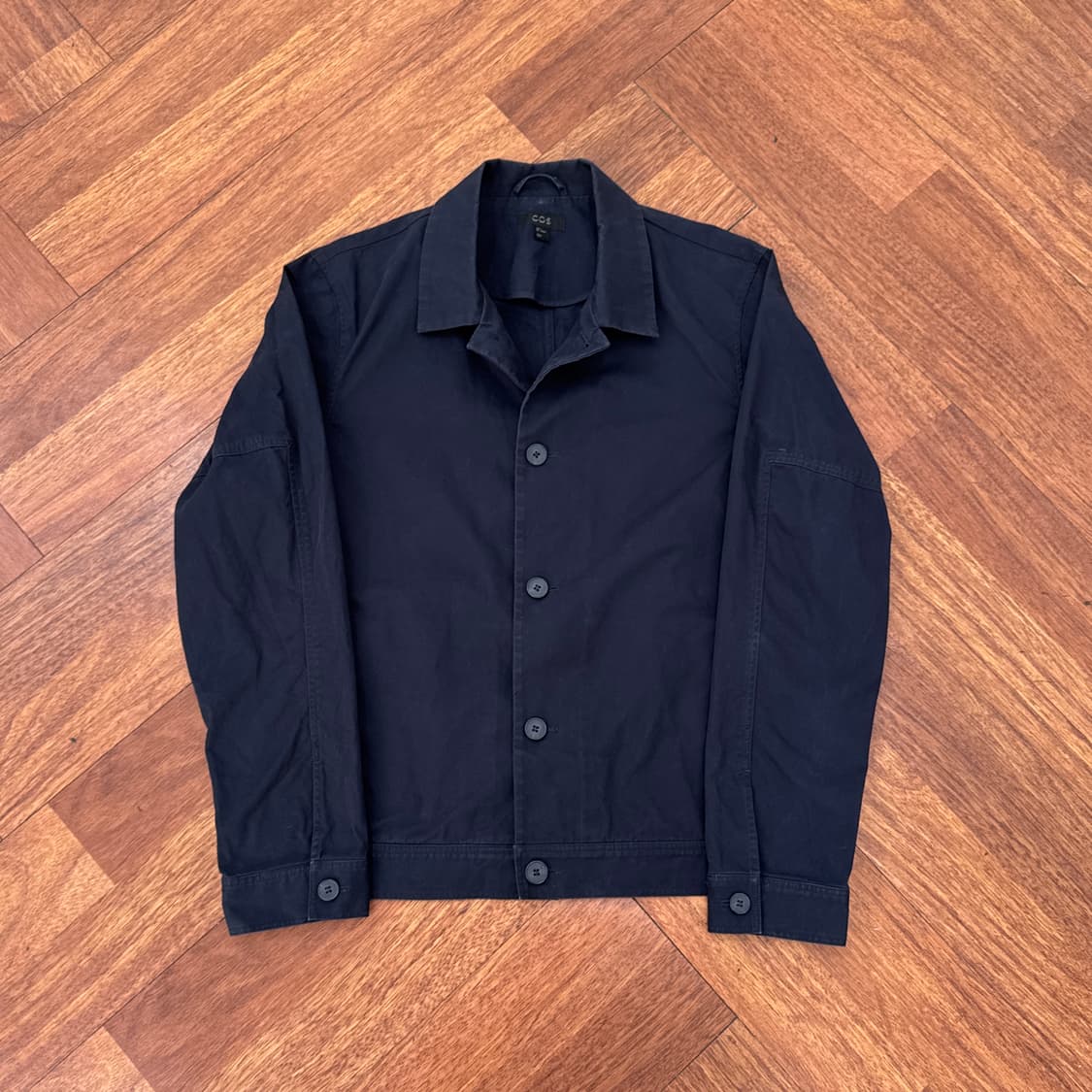 S COS 네이비 코튼 카라 자켓 상품이미지4