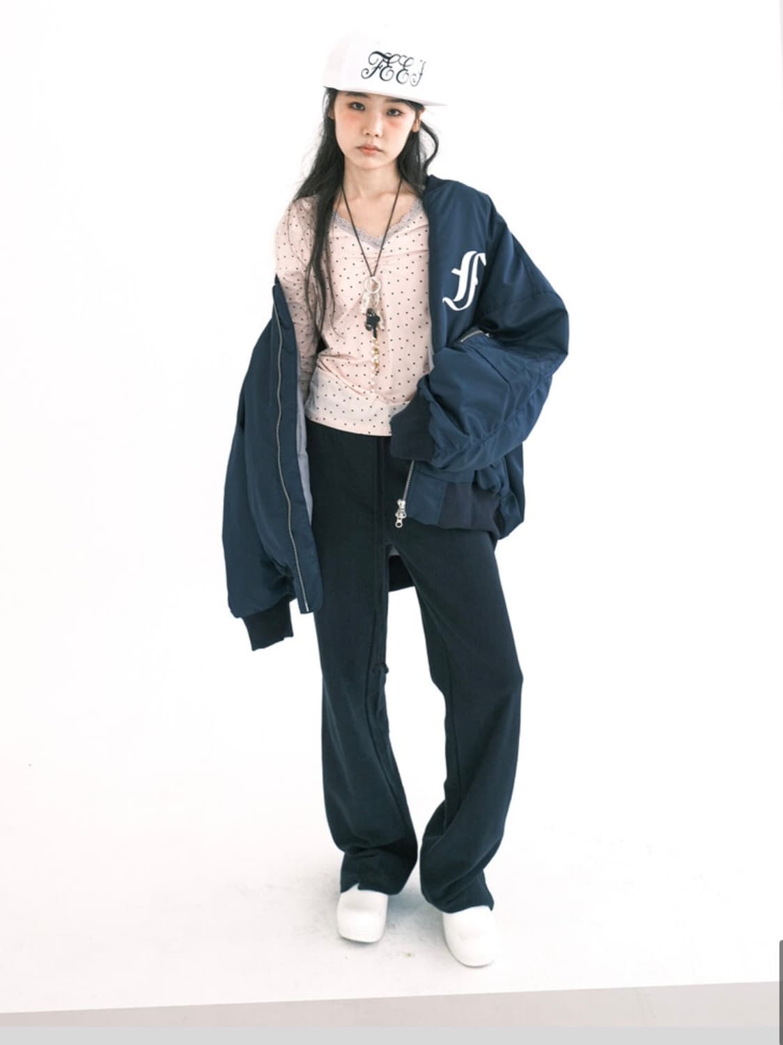 샵페어리 붐버 자켓 네이비 상품이미지3