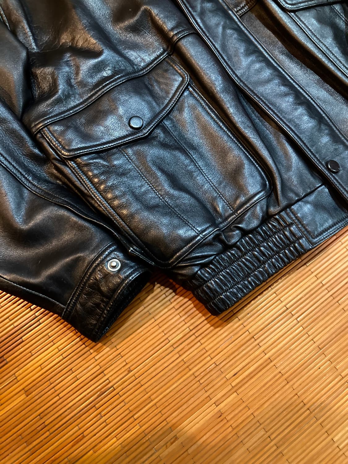 EUR vtg 램스킨 레더자켓 상품이미지5