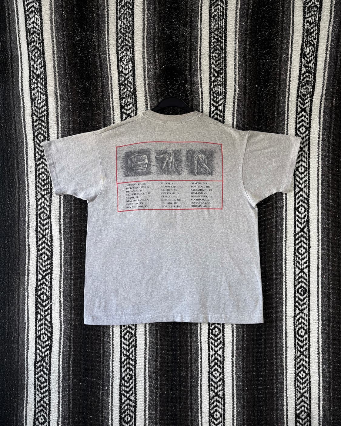 1990 RUSH PRESTO TOUR 반팔 티셔츠 상품이미지2