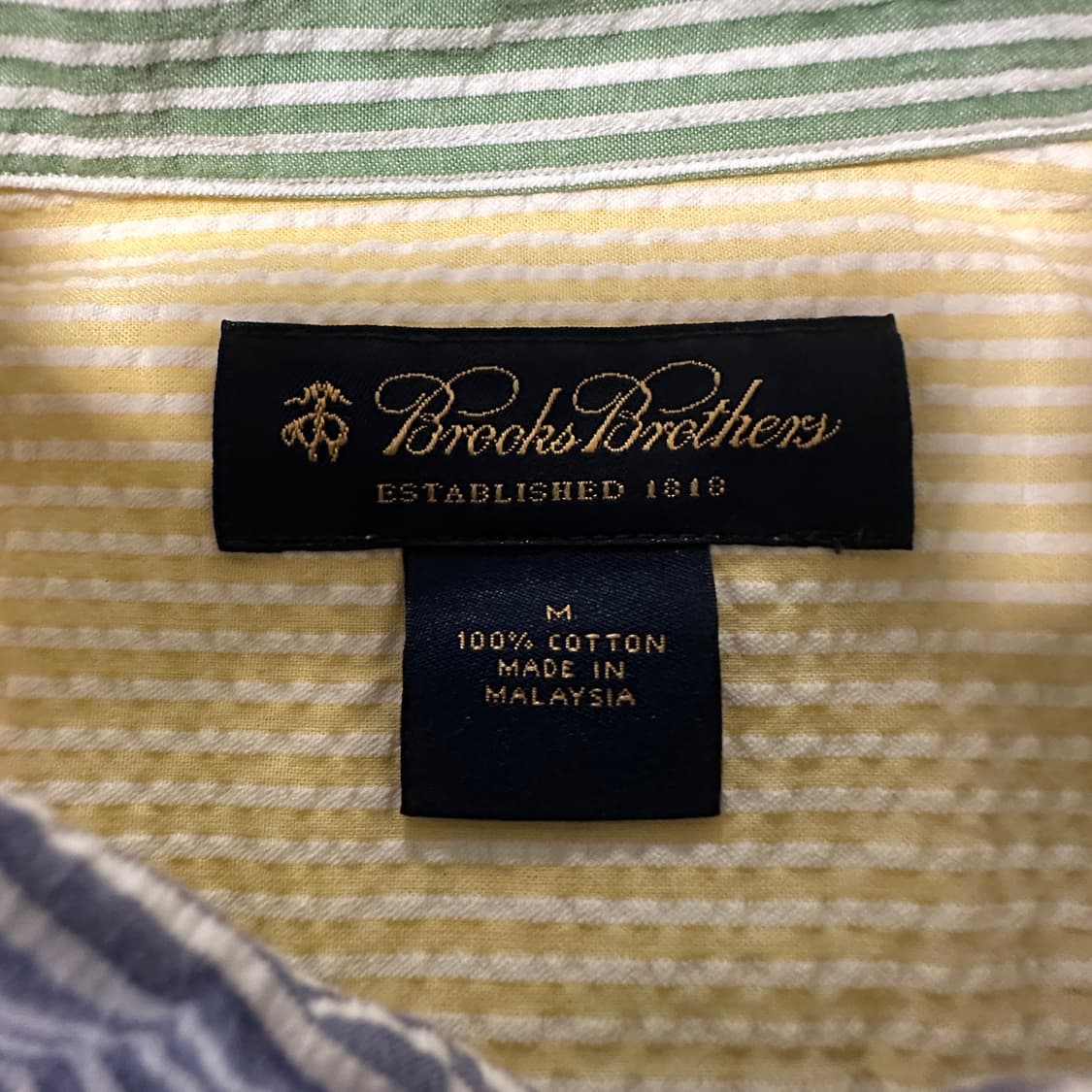 BROOKS BROTHERS seersucker half shirt 상품이미지3